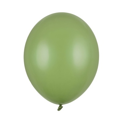 Balão verde de látex isolado em fundo branco