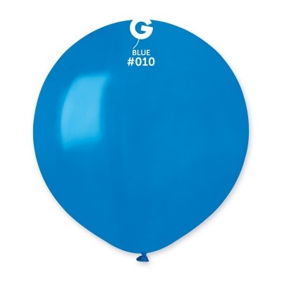 Balão azul redondo com texto branco G BLUE #010
