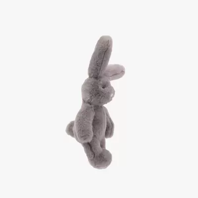 Urso de peluche cinzento com textura felpuda