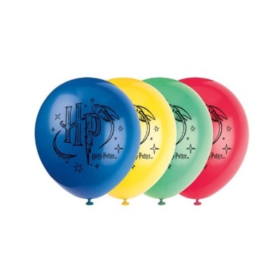Balões coloridos com tema Harry Potter