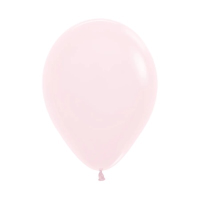 Balão cor-de-rosa claro de látex com nó