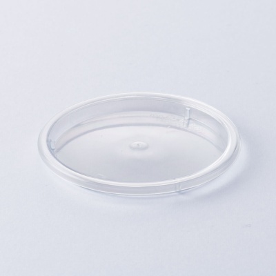 Tampa redonda transparente de plástico