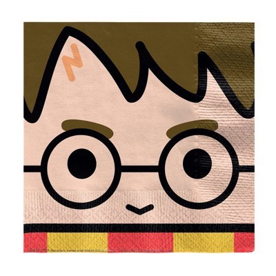 Ilustração de rosto de personagem com óculos redondos e cachecol às riscas vermelho e amarelo