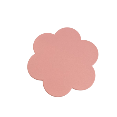 Objeto rosa em forma de flor com sete pétalas