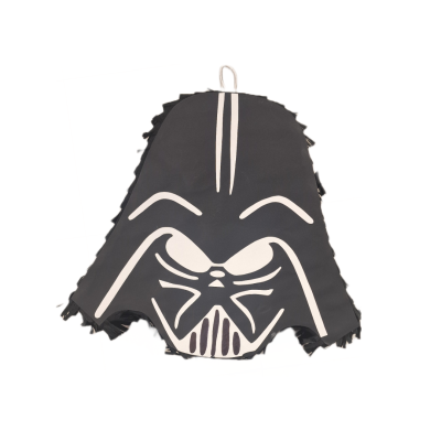 Pião capacete Darth Vader preto com detalhes brancos