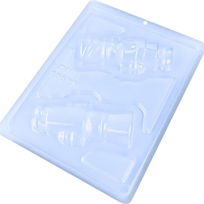 Moldes transparentes para chocolate com formato de câmaras fotográficas