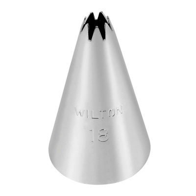 Bico de confeitar metálico WILTON 18 prateado