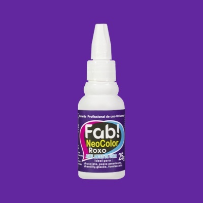 Frasco de corante alimentar Fab! NeoColor Roxo 25g