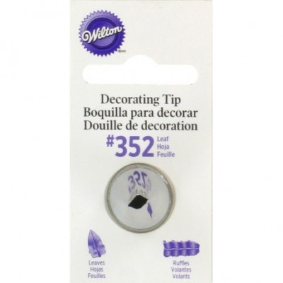 Boquilha de decoração rótulo branco Wilton #352