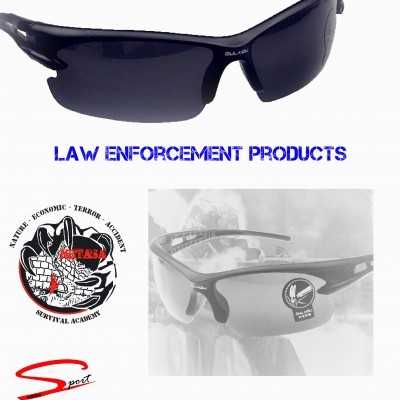 Óculos de sol desportivos pretos BULLARD com lentes escuras