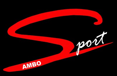 Texto 'Sport' em vermelho e branco sobre fundo preto com 'AMBO' em letras brancas.