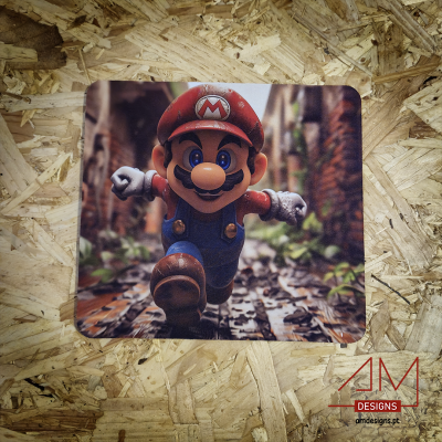 Tapete com imagem detalhada de personagem de videojogo em rua de calçada