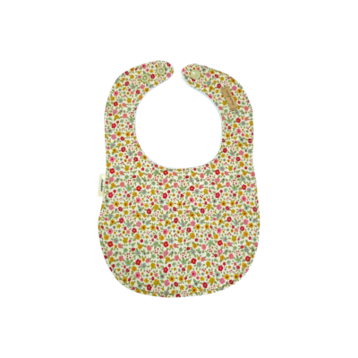 Babete impermeável e com tecido 100% algodão para bebé.