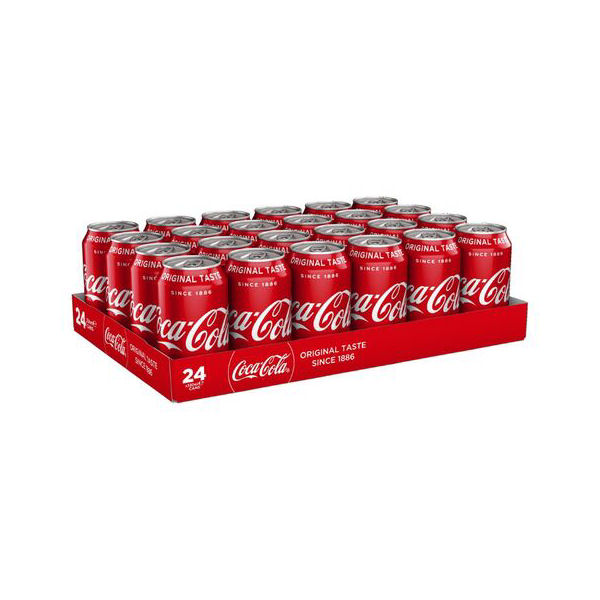 Pack Coca Cola 33cl 24 latas de Coca-Cola em caixa vermelha