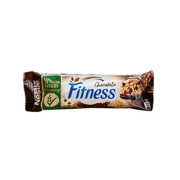 Barra de Cereais Chocolate Fitness Barra de cereais Nestlé Fitness com chocolate e embalagem colorida