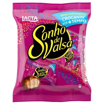 Pacote de chocolates Sonho de Valsa cor fúcsia
