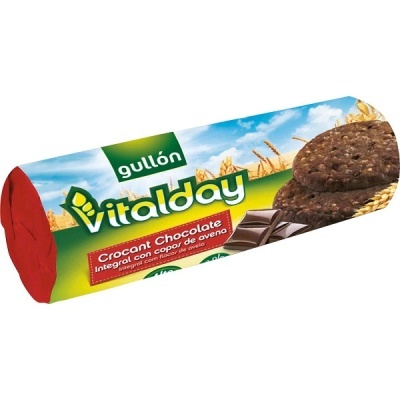 Pacote de bolachas Vitalday Crocant Chocolate da marca Gullón