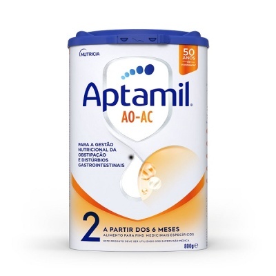 Embalagem de Aptamil AO-AC para bebés a partir dos 6 meses
