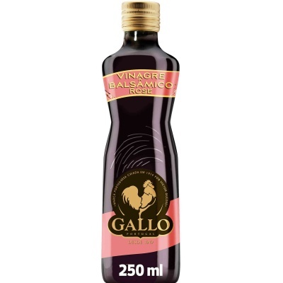 Garrafa de vinagre balsâmico rosé Gallo 250 ml