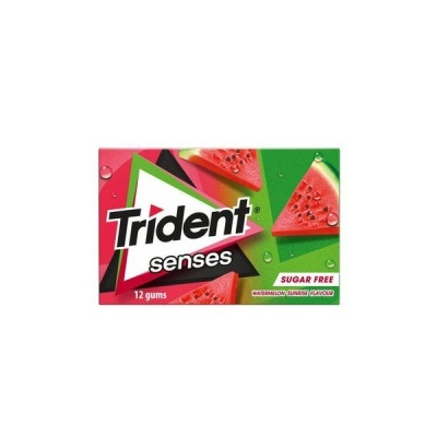 Pacote de pastilhas Trident senses sabor melancia