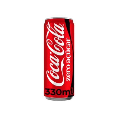 Lata de Coca-Cola Zero Açúcar 330 ml