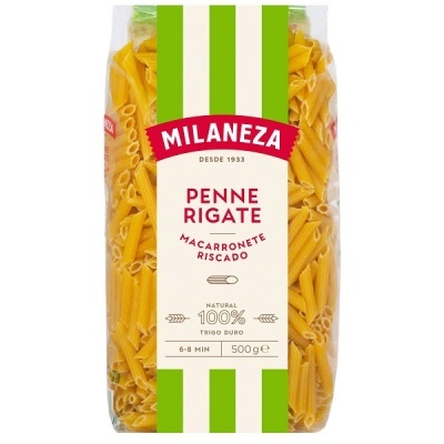 Pacote de massa penne rigate Milaneza