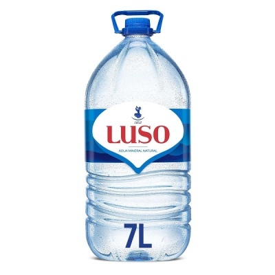 Garrafa de água mineral natural Luso de 7 litros