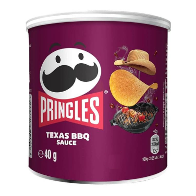 Lata de Pringles TEXAS BBQ SAUCE 40g