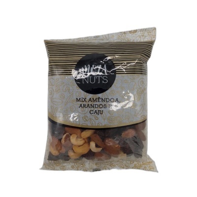 Pacote de mix de frutos secos MUSA NUTS com amêndoas, arandos e caju