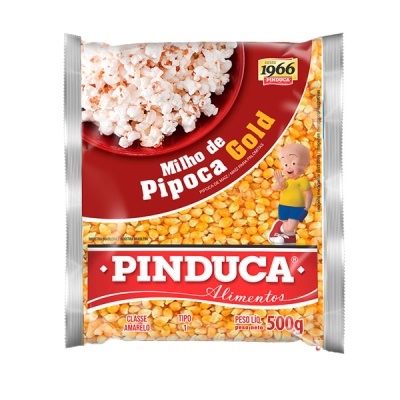 Pacote de milho de pipoca PINDUCA Gold 500g