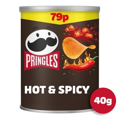 Lata de batatas Pringles Hot & Spicy 40g