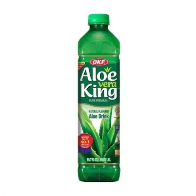 Garrafão verde de bebida Aloe Vera King 1,5L