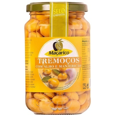 Frasco de tremoços Maçarico com alho e manjericão