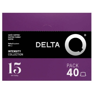 Embalagem de cápsulas de café Delta Q 15 Mytho pack 40