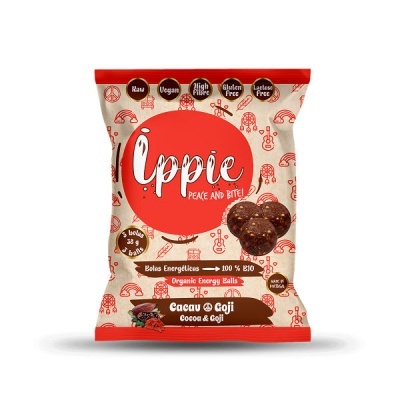 Pacote de Bolas Energéticas Ippie Cacau e Goji