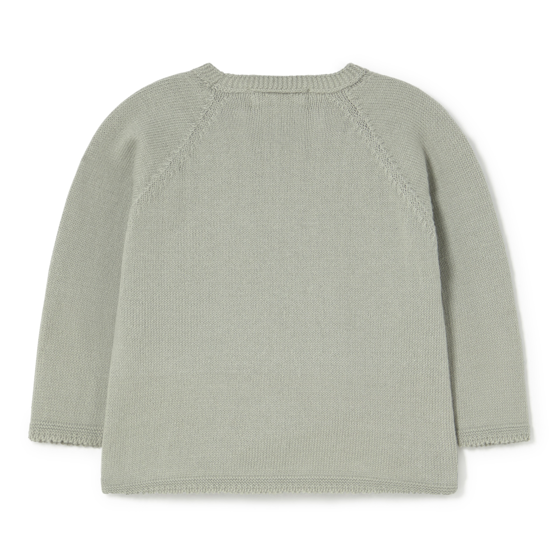 Camisola de malha cinza claro com mangas compridas