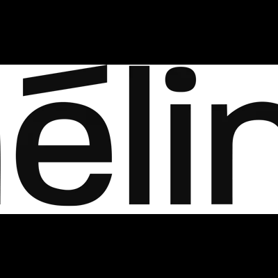 Logótipo da marca meline em preto sobre fundo branco