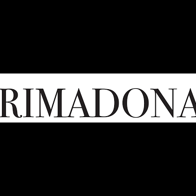Logotipo da marca PRIMADONA com silhueta feminina