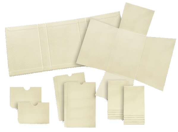 Interactive Folio Album Ivory (bege) - Graphic 45 Conjunto de caixas e envelopes de cartão creme