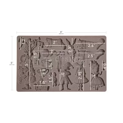 Moldes de silicone castanhos para figuras humanas e decorativas com medidas