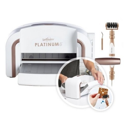 Máquina de corte Spellbinders Platinum 6 e ferramentas de corte e gravação