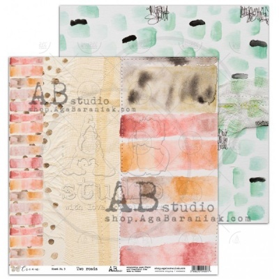 Papel decorativo scrapbooking com padrão colorido em aquarela