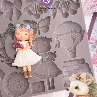 Forma de silicone com moldes variados para decoração