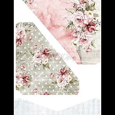 Papéis decorativos florais em rosa, verde e azul com padrões variados