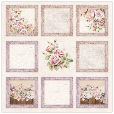 Conjunto de quadros decorativos com flores em tons rosa e molduras pastel