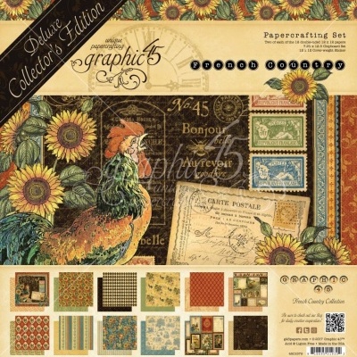 Conjunto de papéis artesanais com temas vintage e florais em amarelo, verde e azul.