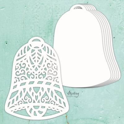 Cartolinas em forma de sino decorativas e lisas