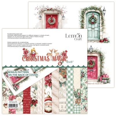 Papel para scrapbooking Lemon Craft Christmas Magic 8x8