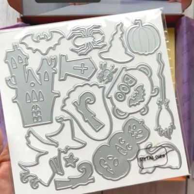 Conjunto de moldes metálicos de Halloween para corte