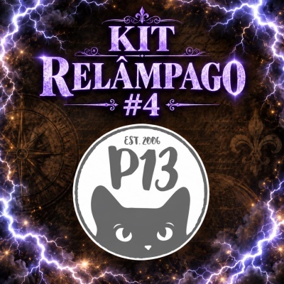 Gráfico KIT RELÂMPAGO #4 com logo P13 e relâmpagos